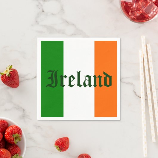 Irische Flagge Serviette (Beispiel)