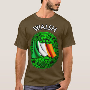 Irische Flagge Shamrock Celtic Knot Walsh T-Shirt