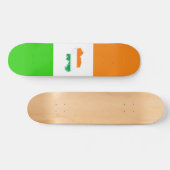 Irische Flagge Skateboard (Horizontal)