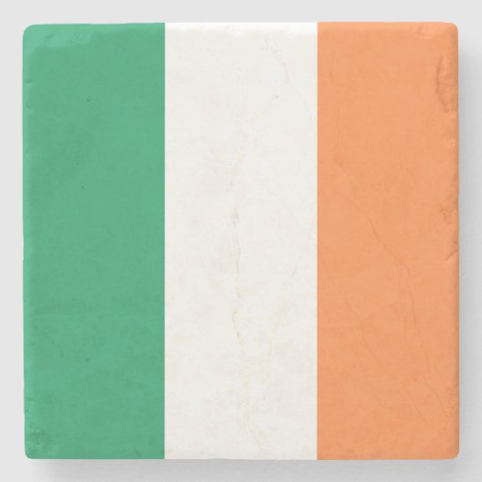 Irische Flagge Steinuntersetzer (Vorderseite)