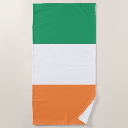 Irische Flagge Strandtuch (Vorderseite)