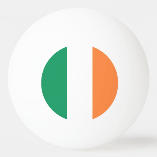 Irische Flagge Tischtennisball (Vorderseite)