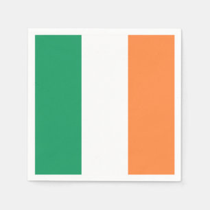 Irische Flagge: Tricolor Saint Patrick's Day Party Serviette