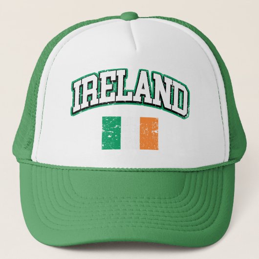 Irische Flagge Truckerkappe (Vorderseite)