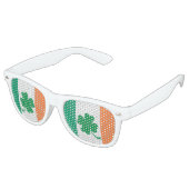 Irische Flagge und 4 Leaf Clover Sonnenbrille (Schrägansicht)