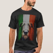 Irische Flagge und Wolfhound T-Shirt (Vorderseite)