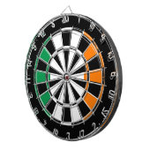 Irische Flagge: Vintages Dartboard-Design Dartscheibe (Vorderseite rechts)