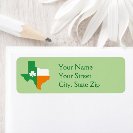 irische Flagge von Texas (Insitu)