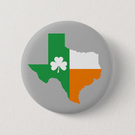 irische Flagge von Texas Button