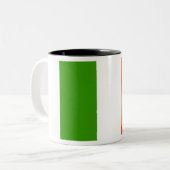 irische Flagge Zweifarbige Tasse (Vorderseite Links)