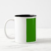 irische Flagge Zweifarbige Tasse (Links)