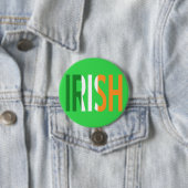Irische Flaggen-Iren Button (Beispiel)