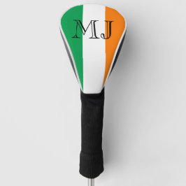 Irische Flaggen-Irland-Monogramm-Fahrer-Abdeckung Golf Headcover