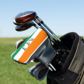 Irische Flaggen-Irland-Monogramm-Putter-Abdeckung Golf Headcover (In Situ)