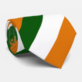 Irische Flaggenfarben in diagonalen Streifen Krawatte (Gerollt)