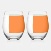 Irische Flaggenwraps Weinglas Ohne Stiel (Rückseite)