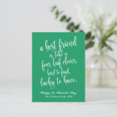 Irische Freundschaft Sprichwort St. Patrick's Day Postkarte (Stehend Vorderseite)