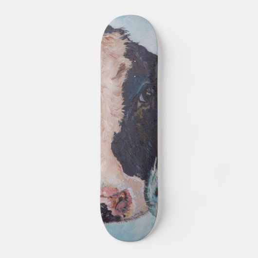 Irische friesische Kuh Skateboard (Vorderseite)
