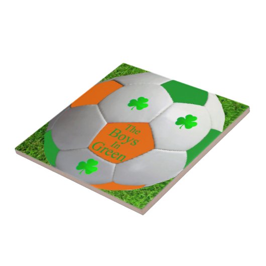 Irische Fußballplatte Fliese (Seite)