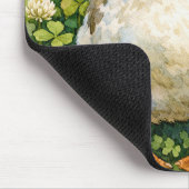 Irische Gans im Kleeblattfeld Mousepad (Ecke)