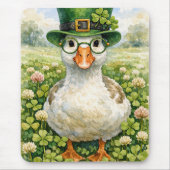 Irische Gans im Kleeblattfeld Mousepad (Vorne)