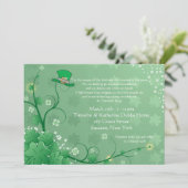 Irische Garten-Einladung Einladung (Stehend Vorderseite)
