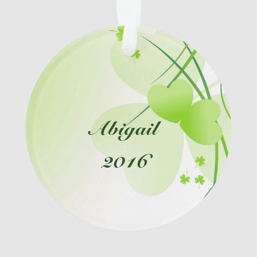 Irische Gebetsherzen und Kleeblätter für individue Ornament (Rückseite)