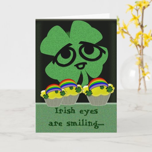 irische Geschenke Karte (Gelbe Blume)