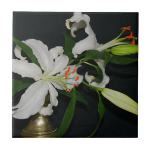 Irische Gestaltung - Messing- und Blumenkollektion Fliese