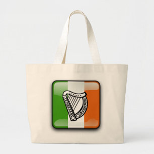 Irische glatte Flagge Jumbo Stoffbeutel