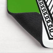 Irische glatte Flagge Mousepad (Ecke)