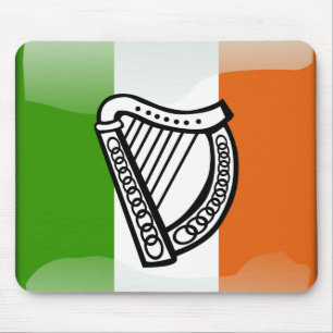 Irische glatte Flagge Mousepad