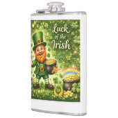 Irische Glücks-Metallflasche Flachmann (Links)