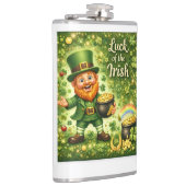 Irische Glücks-Metallflasche Flachmann (Rechts)