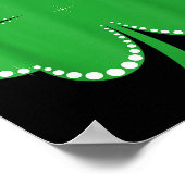 Irische Glückskleeblatt St. Patrick's Day Poster (Ecke)
