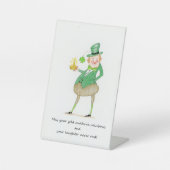 Irische Glückwünsche Sockelschild (Vorderseite)