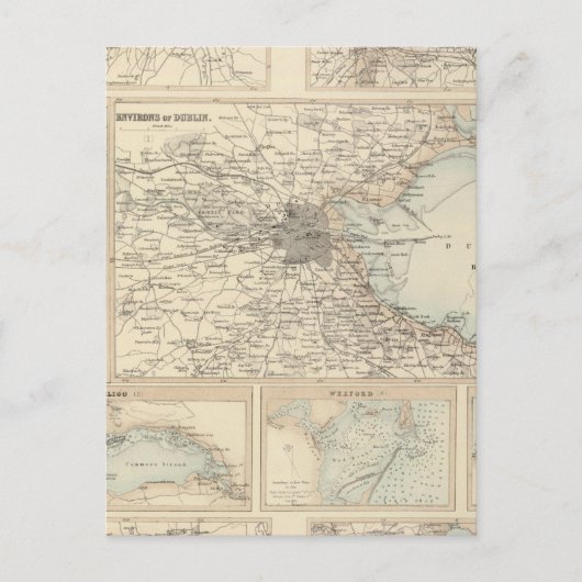 Irische Häfen und Häfen Postkarte (Vorderseite)