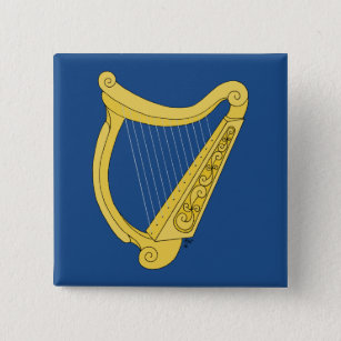 Irische Harfe Button