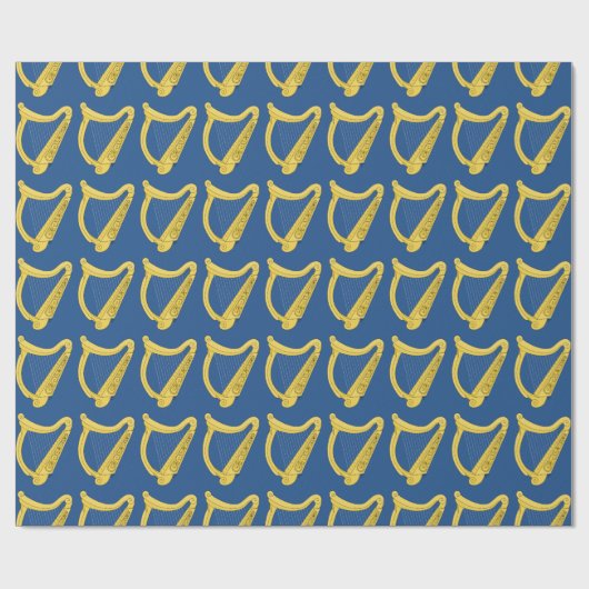 Irische Harfe Geschenkpapier (Flach)
