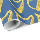 Irische Harfe Geschenkpapier (Rolleneckpunkt)