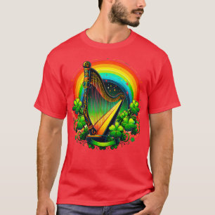 Irische Harfen Heraldik feiert St. Patrick T-Shirt