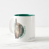 Irische Harfen-Tasse Zweifarbige Tasse (Vorderseite Links)