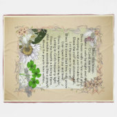 Irische Haus-Segen-Fleecedecke Fleecedecke (Vorderseite (Horizontal))