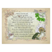 Irische Haus-Segen-Tischdecke Tischdecke (Vorderseite (Horizontal))