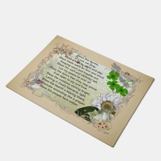 Irische Haus-Segentürmatte Fußmatte (Schrägansicht)