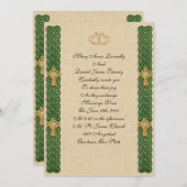 Irische Hochzeit Einladung elegant (Vorne/Hinten)