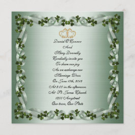 Irische Hochzeit Einladung eleganter Platz