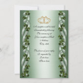 Irische Hochzeit Einladungen elegant (Rückseite)