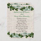 Irische Hochzeit Einladungen machen elegant (Vorne/Hinten)