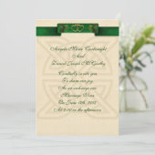 Irische Hochzeitseinladung Einladung (Stehend Vorderseite)